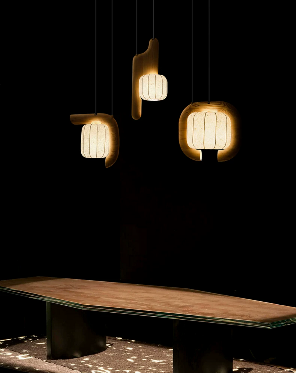 Ulverstone Fluted Paper Pendant Lamp