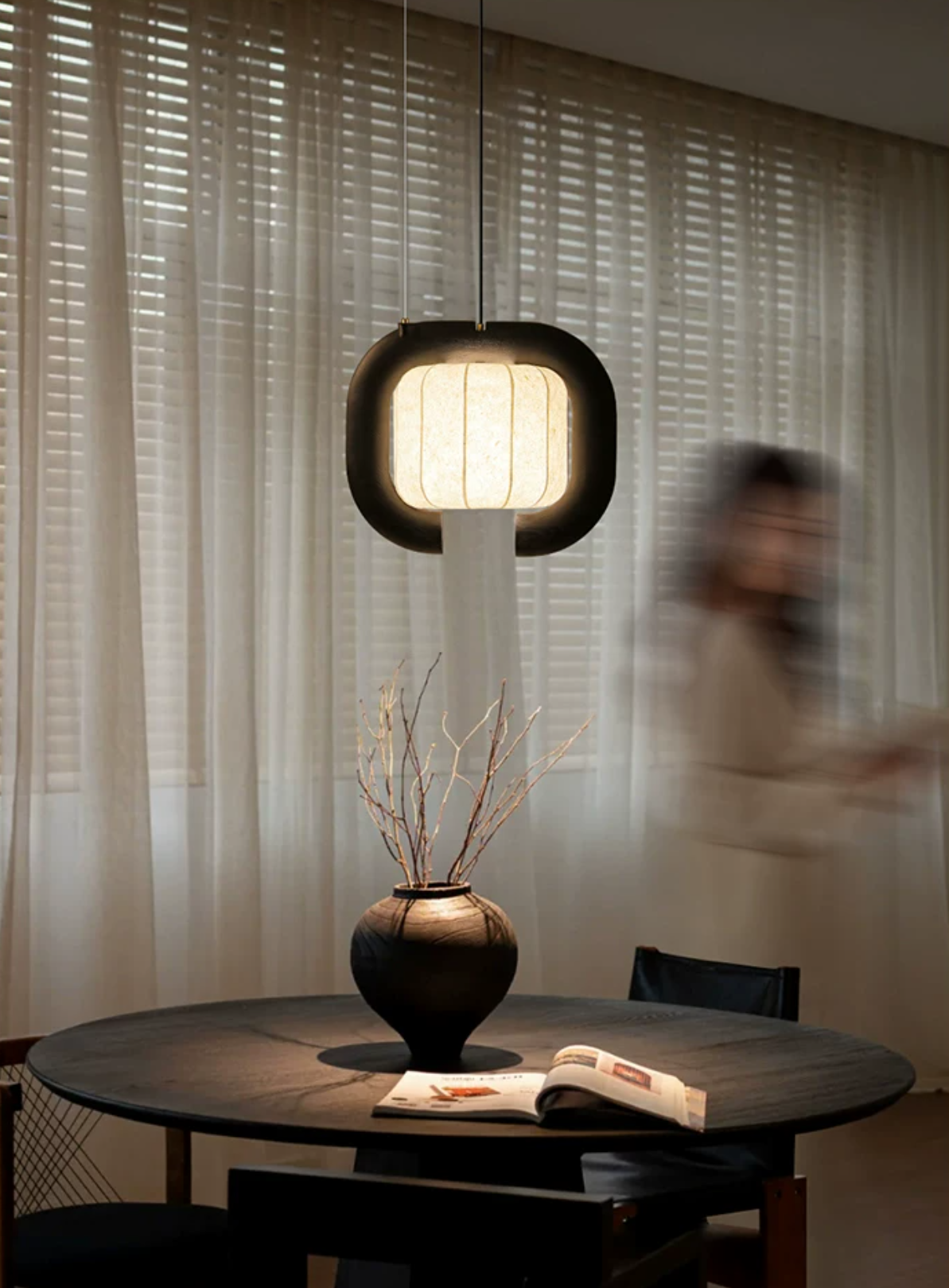 Ulverstone Fluted Paper Pendant Lamp