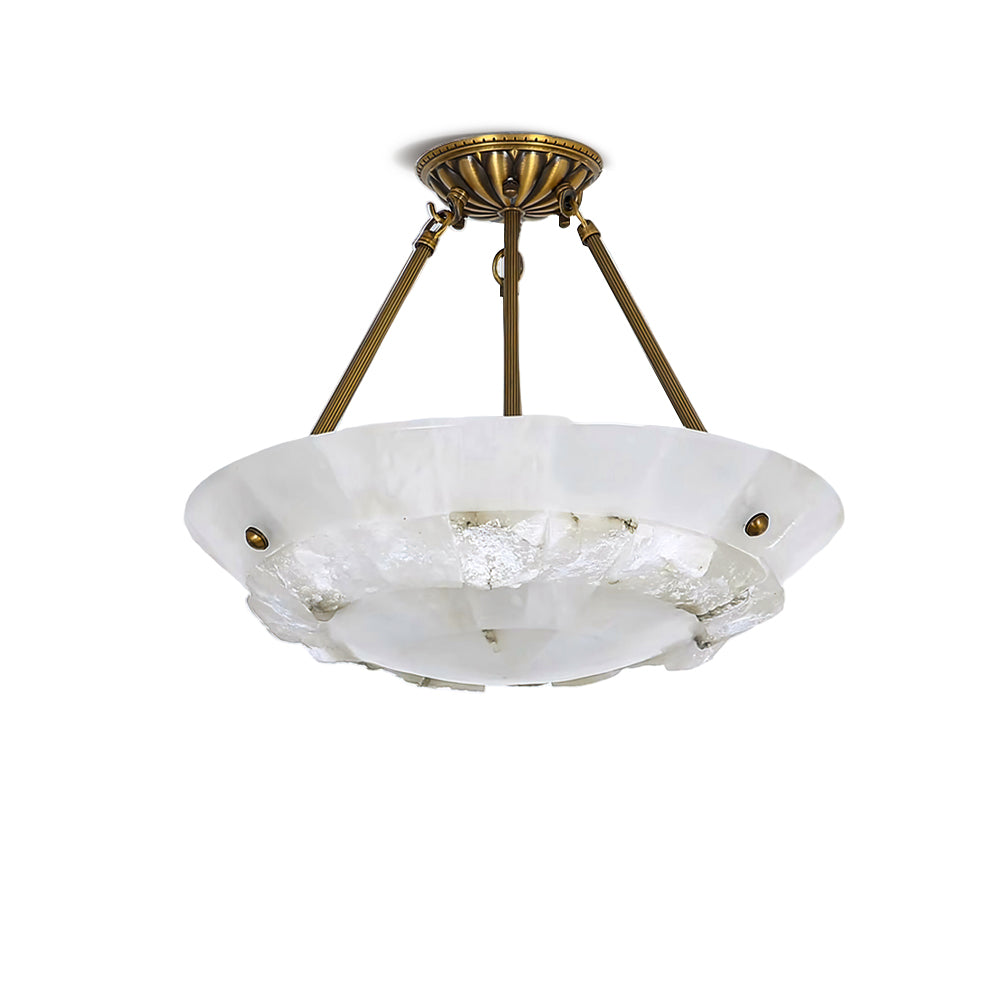 Nomen Bowl Pendant Lamp Alabaster Elegance