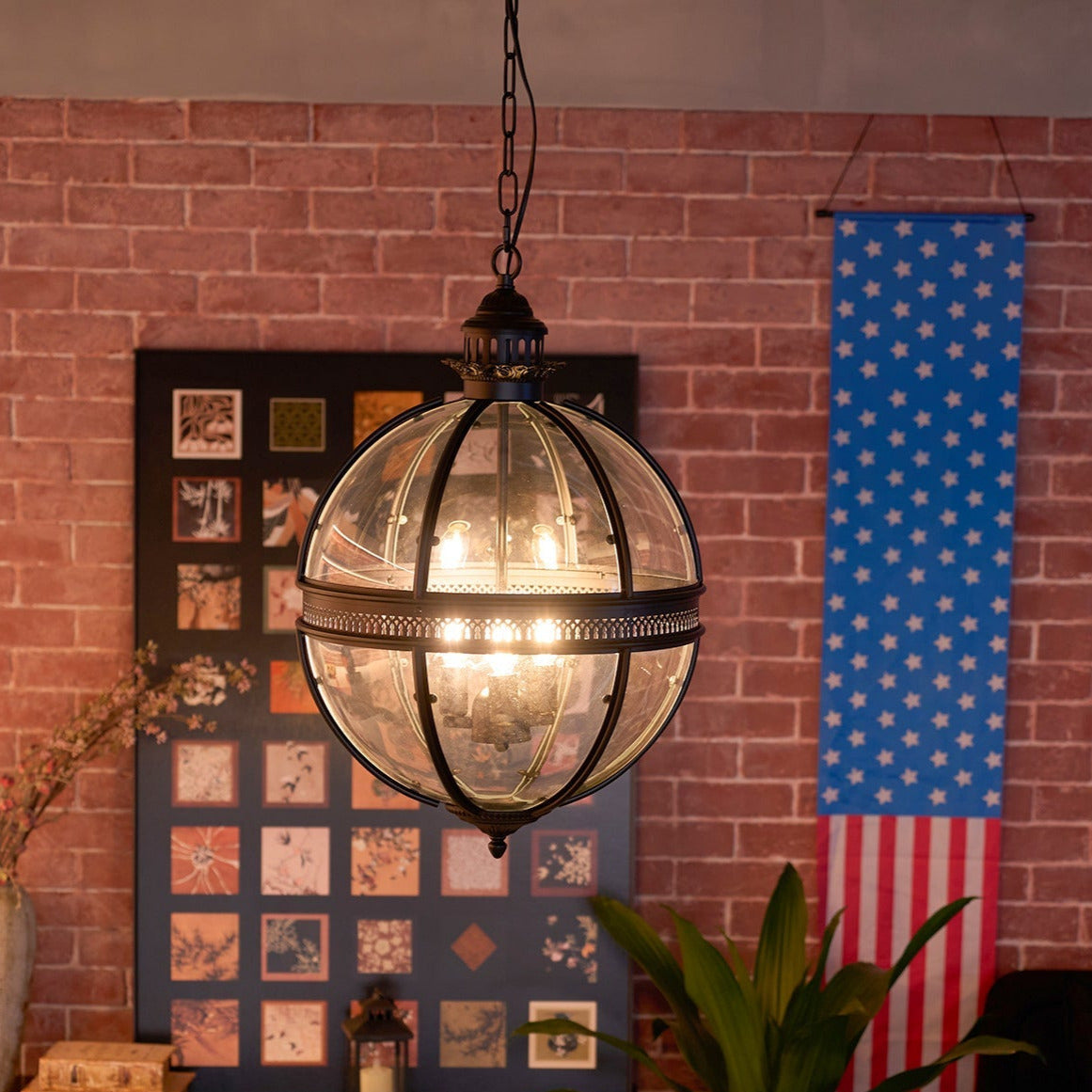 Dudelot Retro Pendant Light Glass
