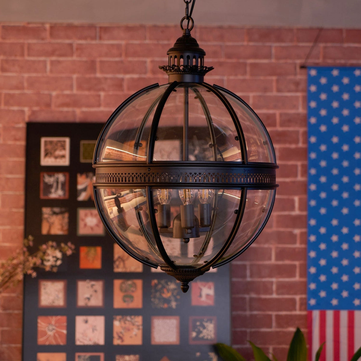 Dudelot Retro Pendant Light Glass