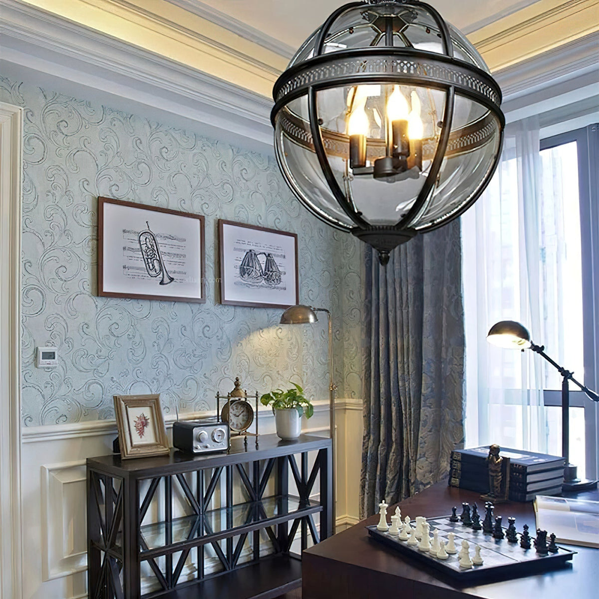 Dudelot Retro Pendant Light Glass