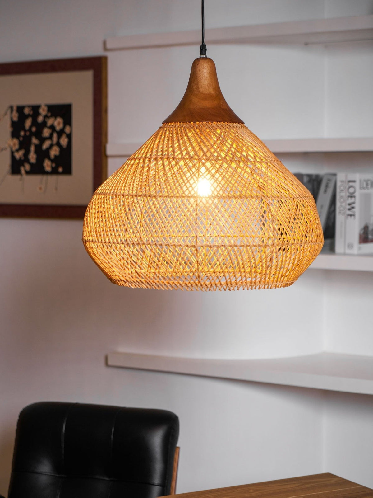 Junari Braided Rattan Pendant Lamp
