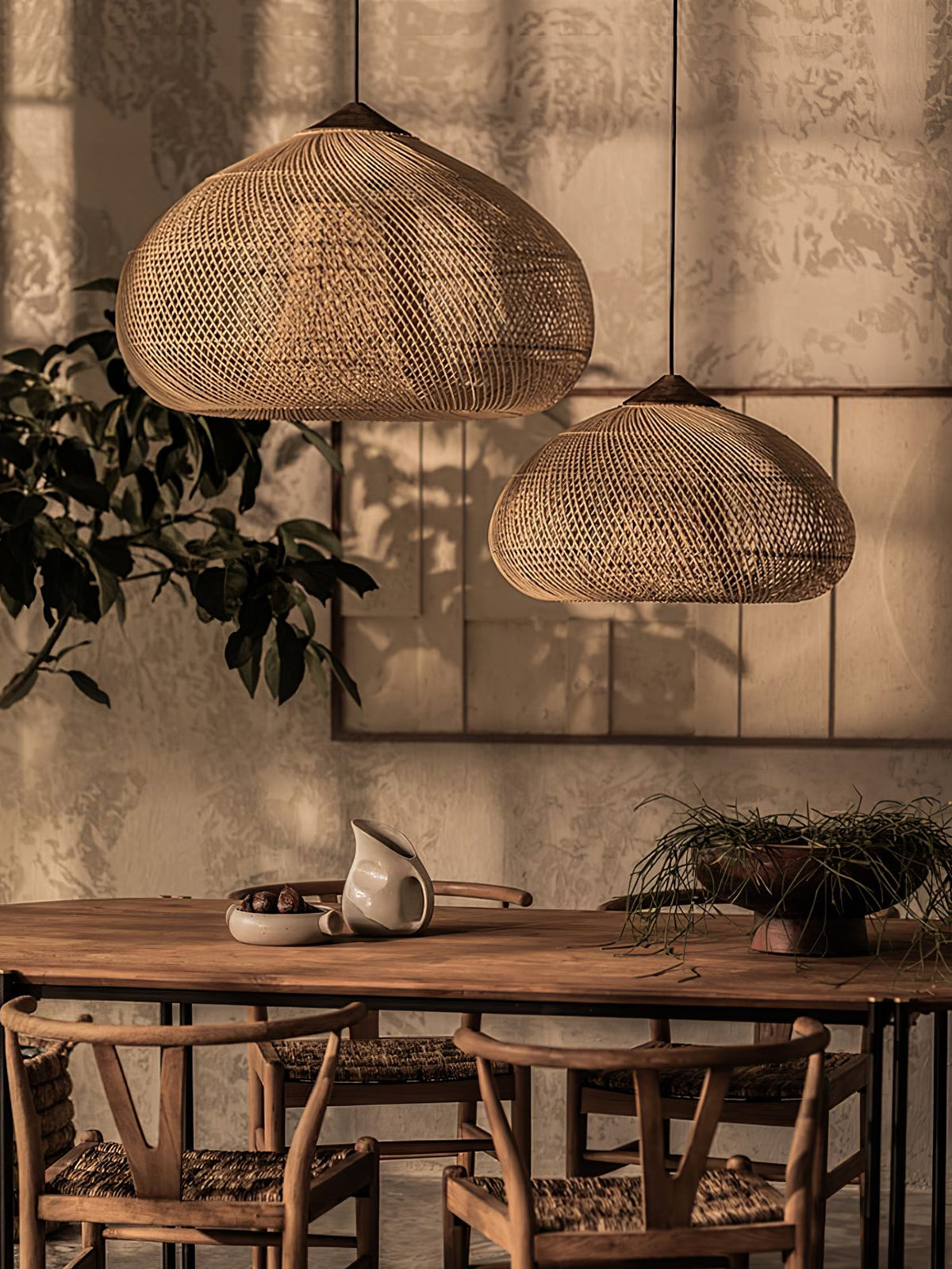 Junari Braided Rattan Pendant Lamp