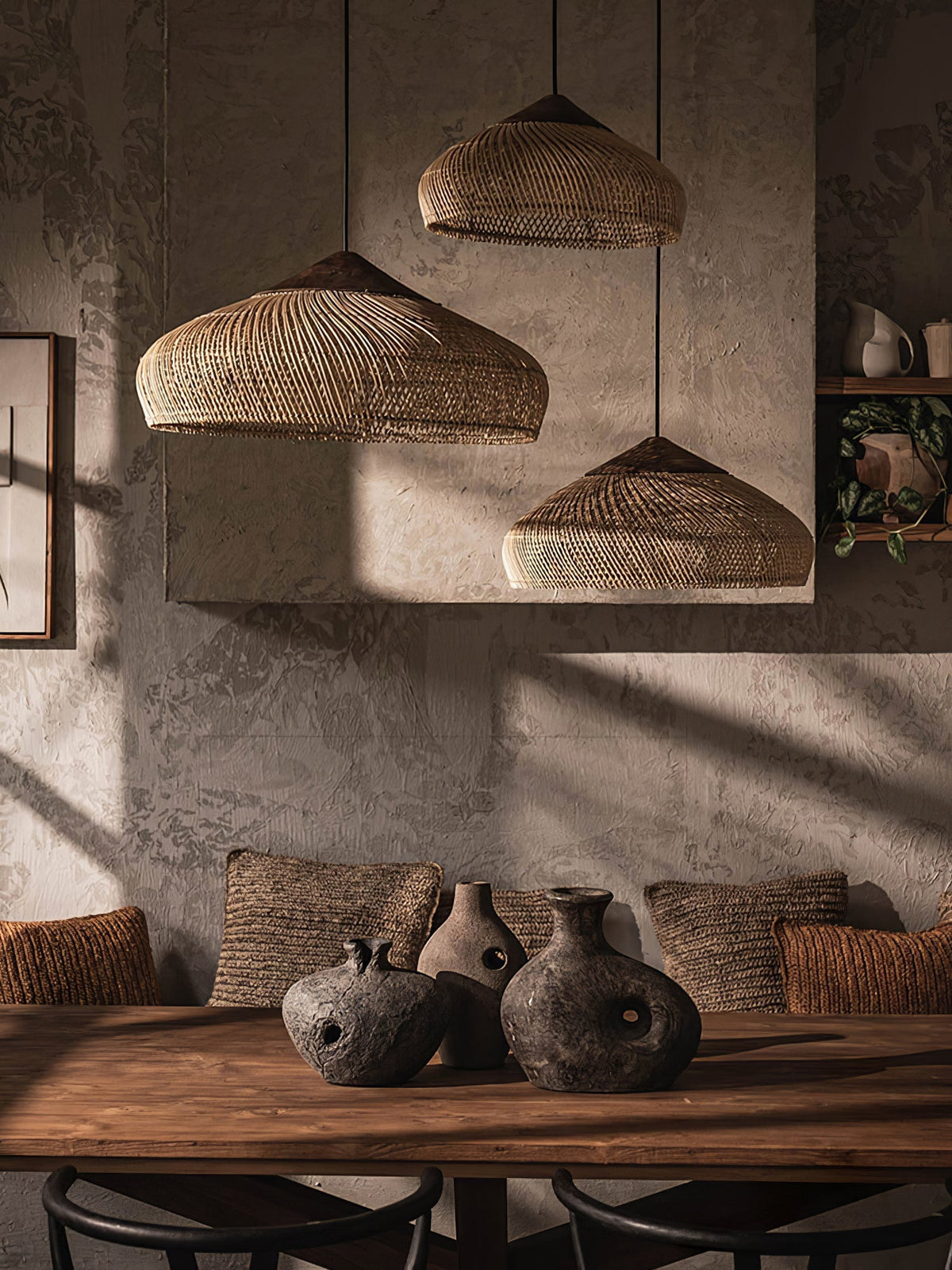 Junari Braided Rattan Pendant Lamp