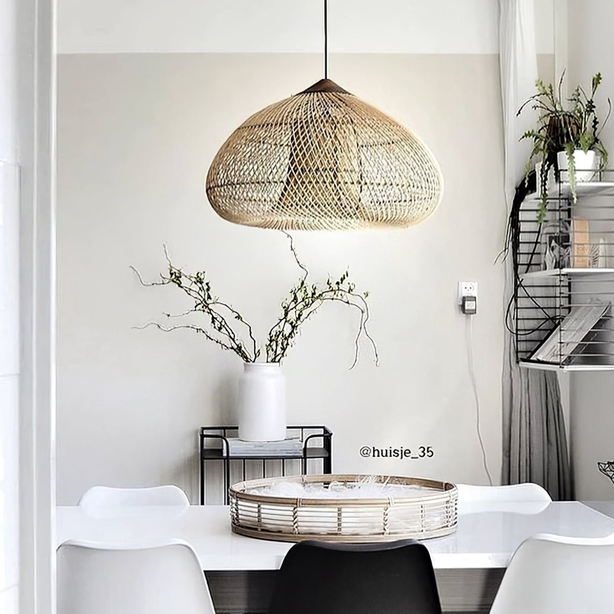 Junari Braided Rattan Pendant Lamp
