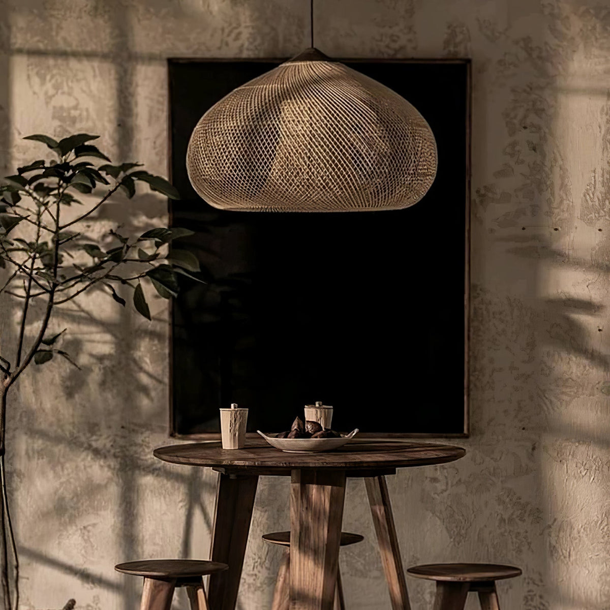 Junari Braided Rattan Pendant Lamp