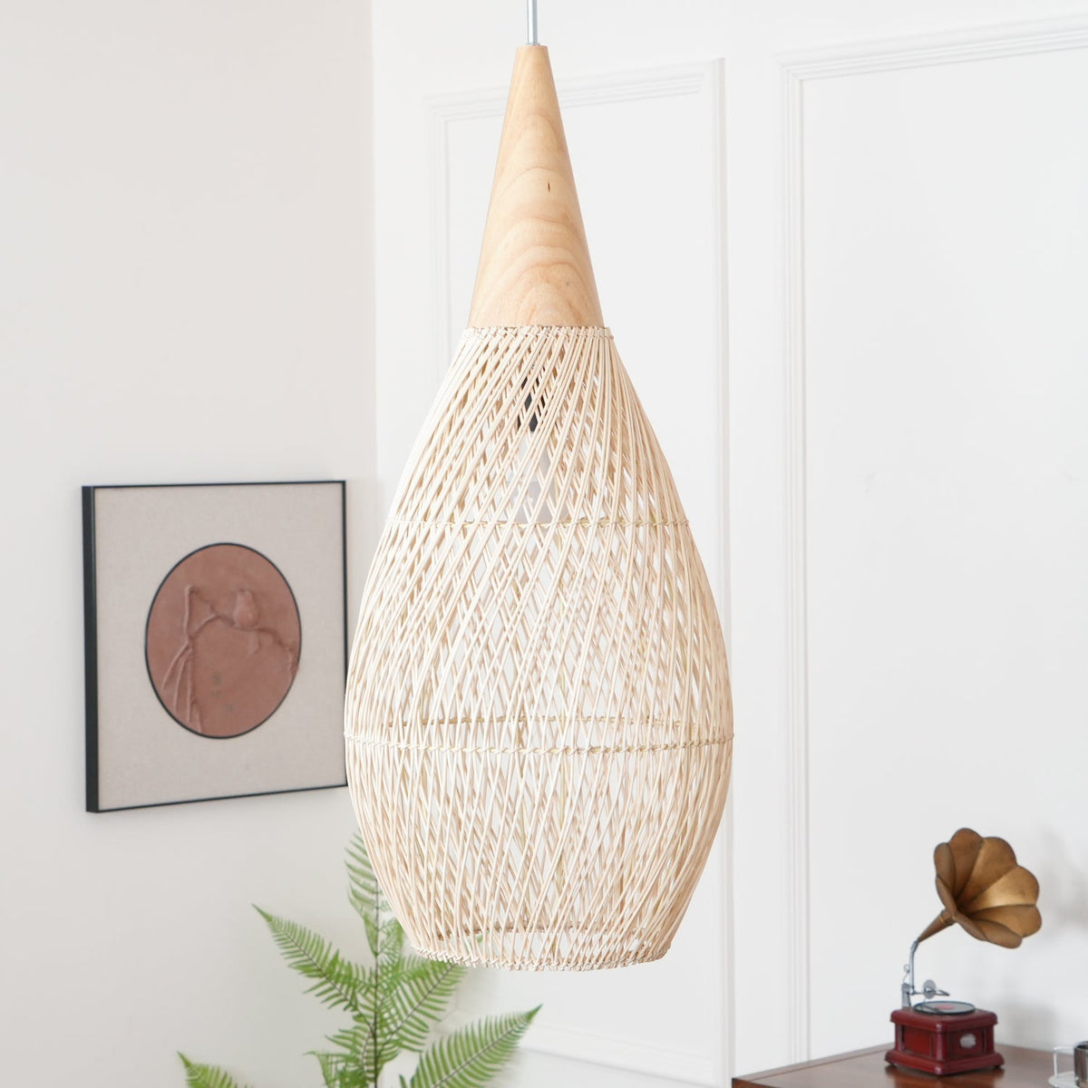 Junari Braided Rattan Pendant Lamp