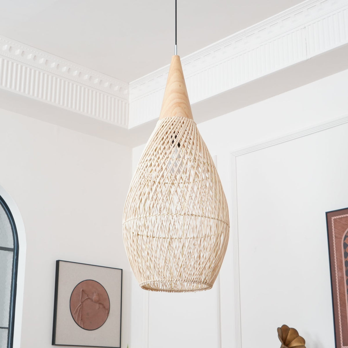 Junari Braided Rattan Pendant Lamp