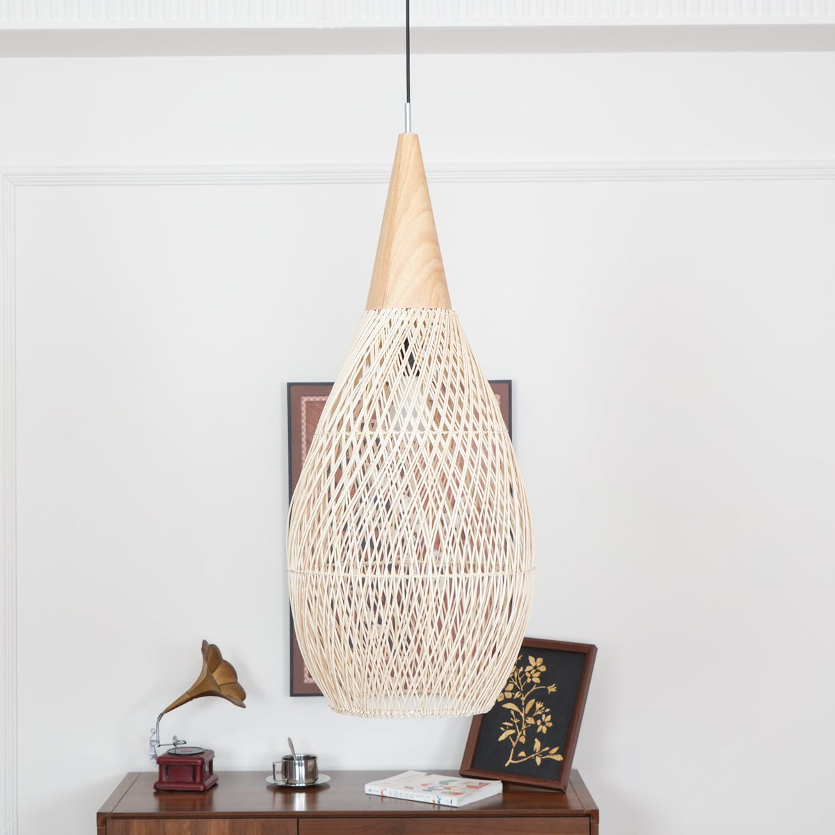 Junari Braided Rattan Pendant Lamp