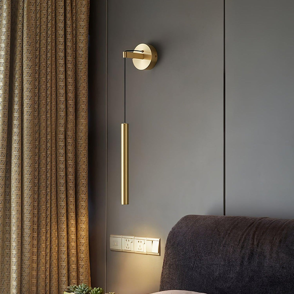 Hipadot Indoor Wall Lamp Brass Liner