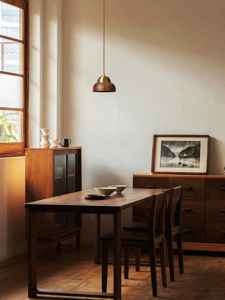 Velmory Wood Dome Pendant Lamp
