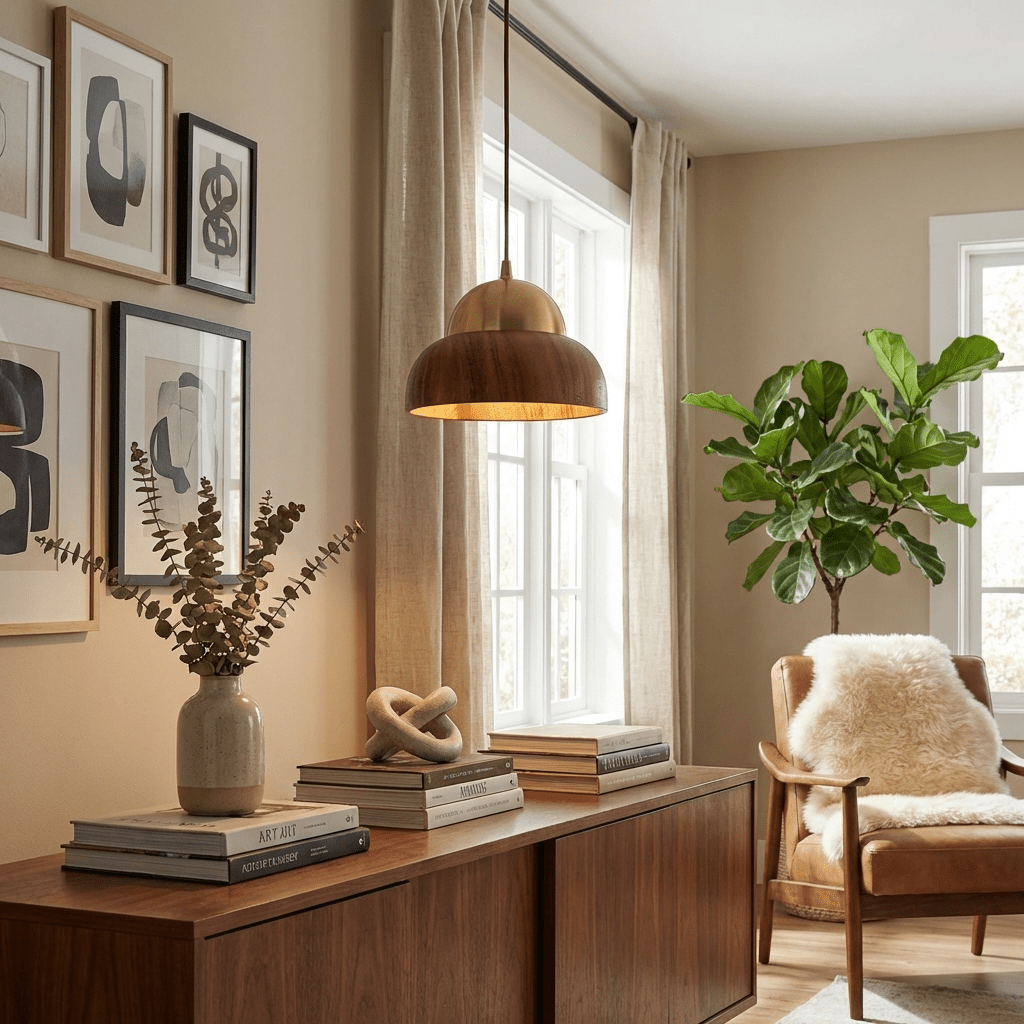 Velmory Wood Dome Pendant Lamp