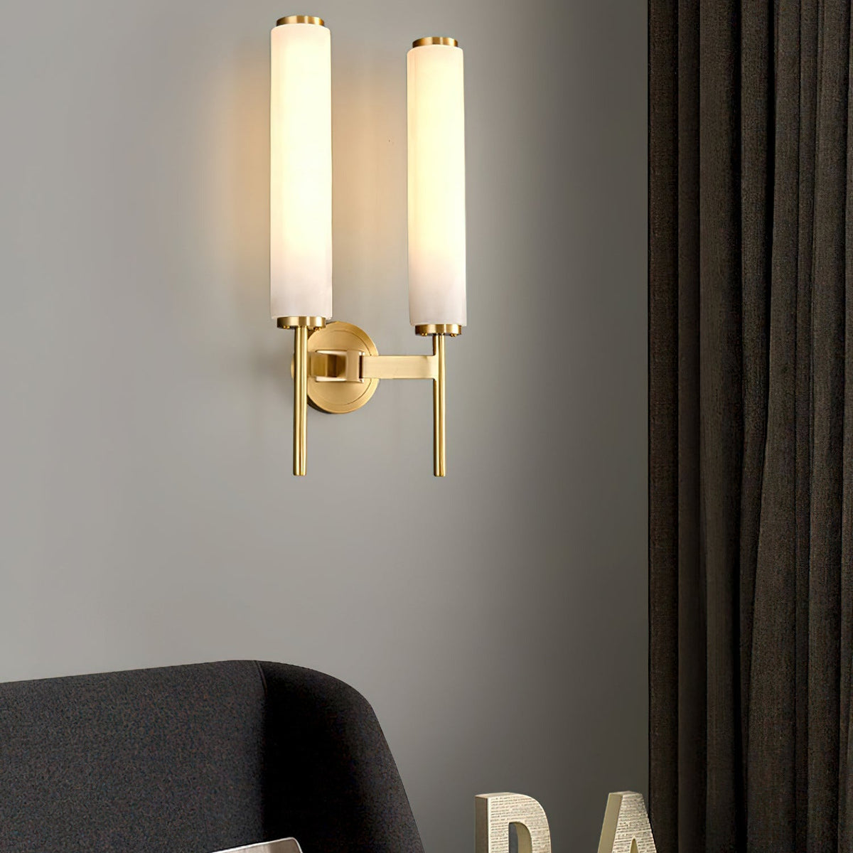 Sobigad Art Deco Alabaster Wall Lamp