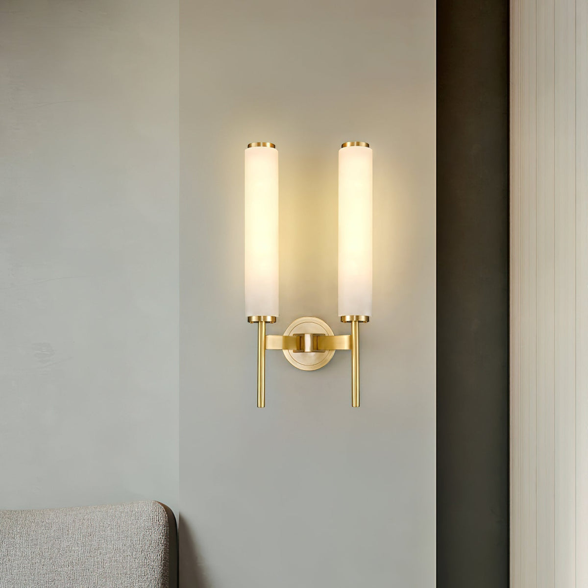 Sobigad Art Deco Alabaster Wall Lamp