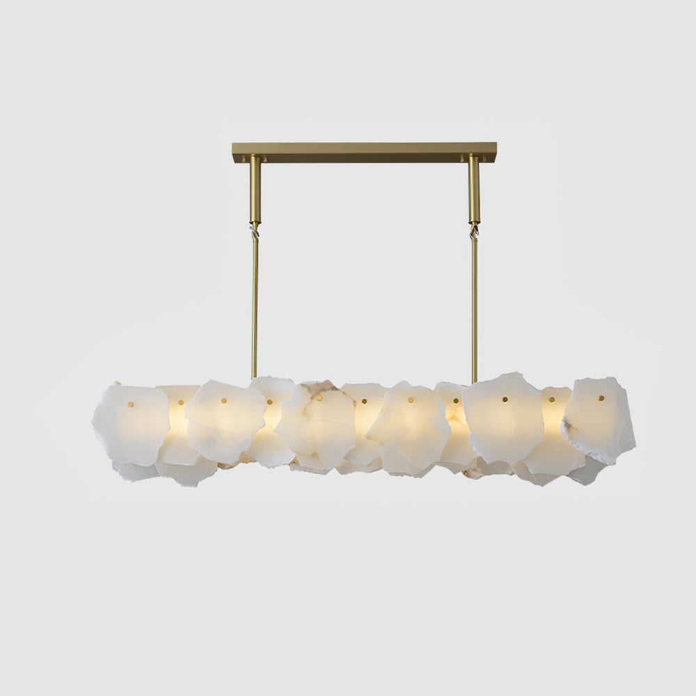 Telen Chandelier Alabaster Layered Halo