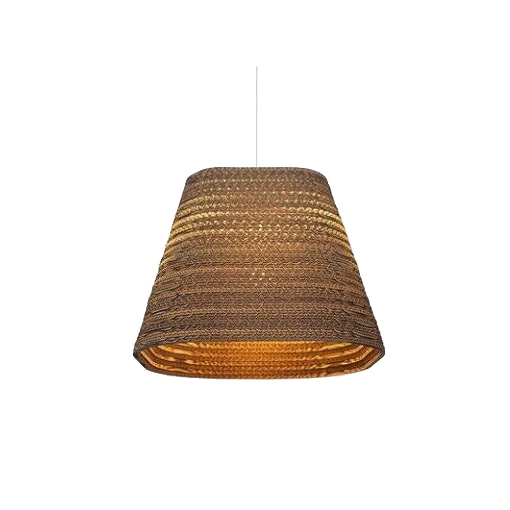 Cekitod Pastoral Silkworm Rustic Paper Pendant Light
