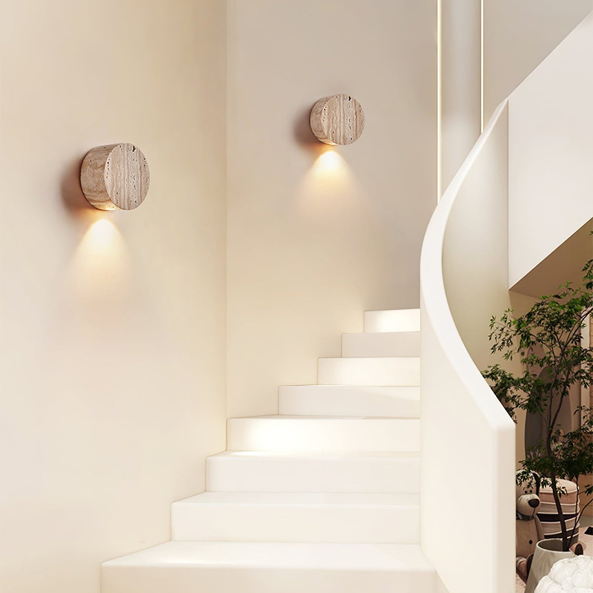 Jenthor Travertine Wall Sconce