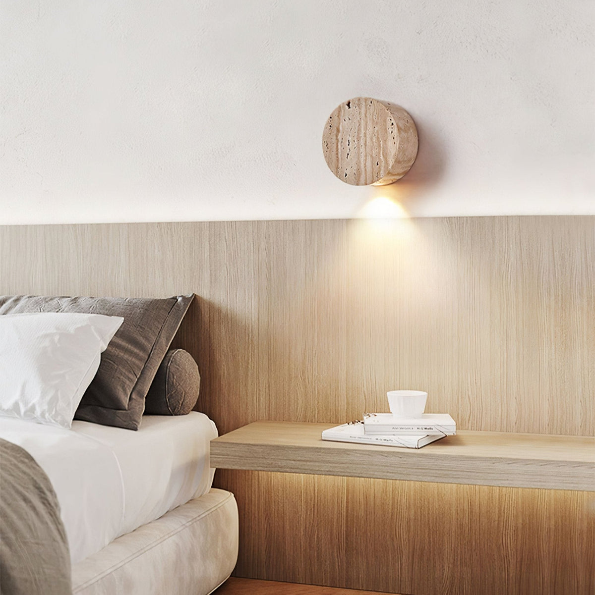 Jenthor Travertine Wall Sconce
