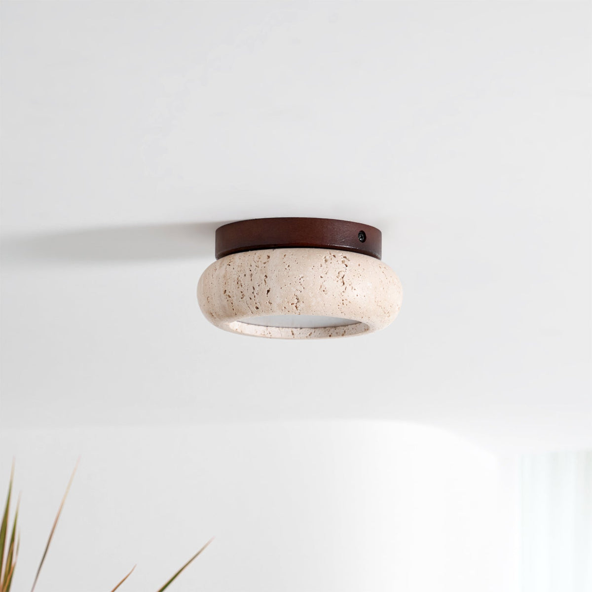 Jinomak Ceiling Light Mini Donut Travertine