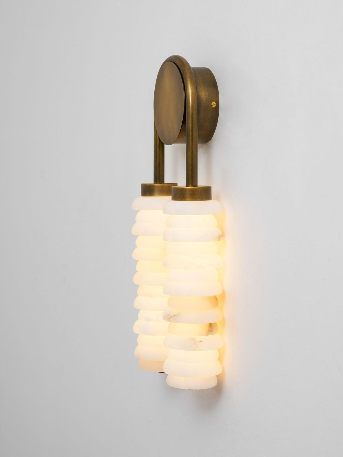 Calla Twin Alabaster Sconce