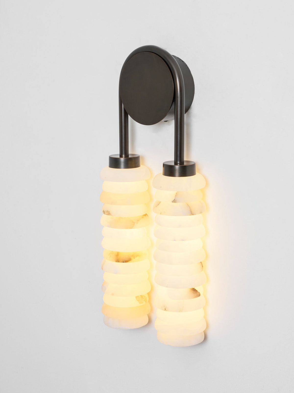 Calla Twin Alabaster Sconce