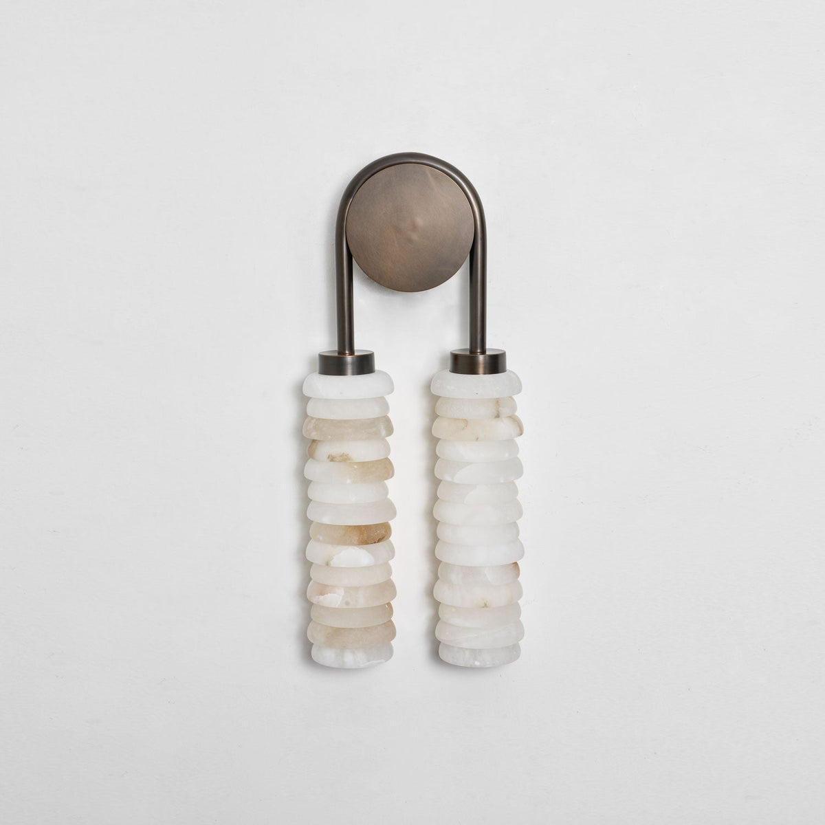 Calla Twin Alabaster Sconce