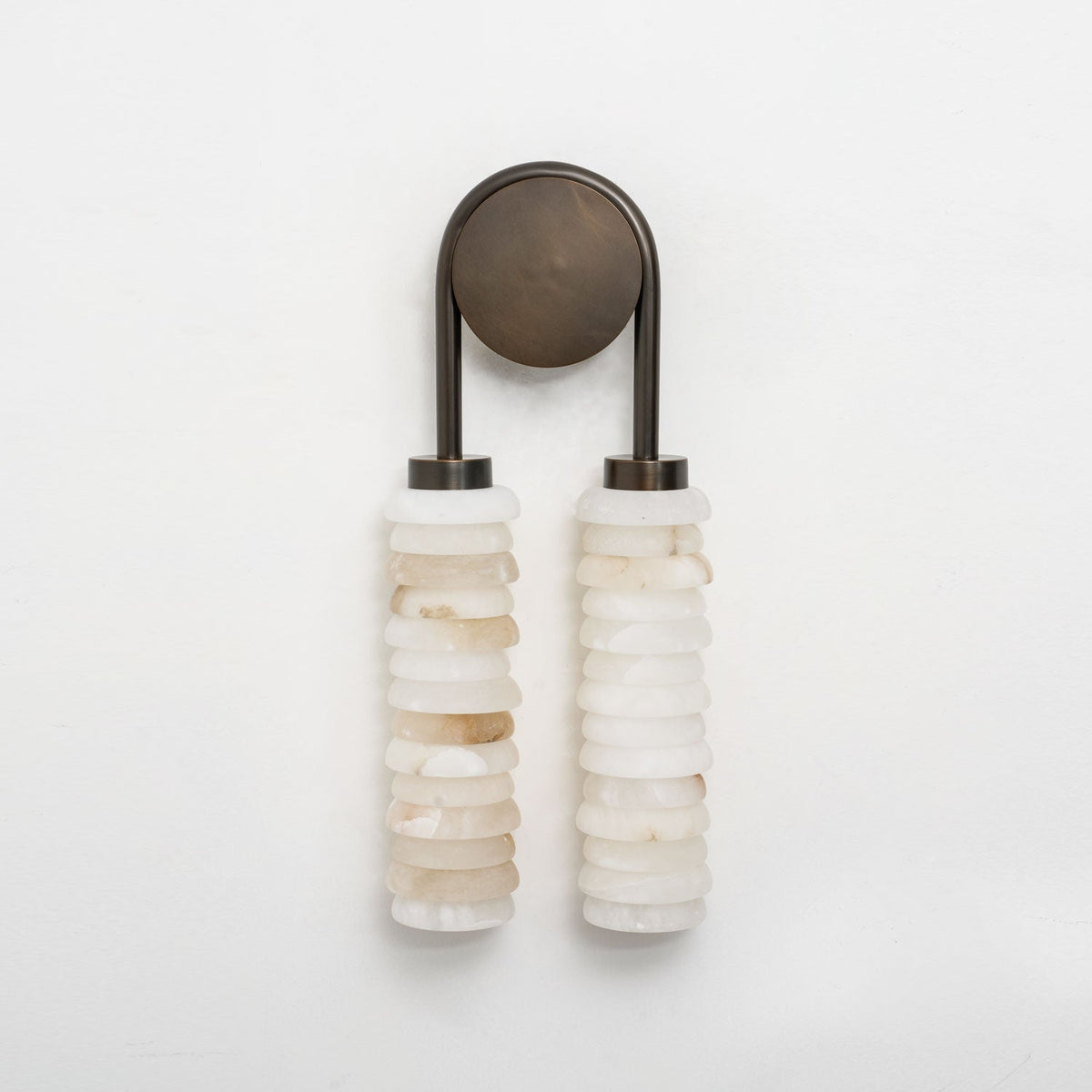 Calla Twin Alabaster Sconce