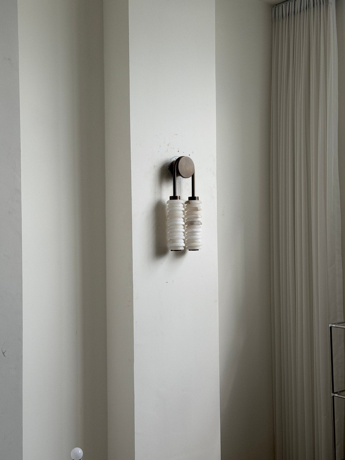 Calla Twin Alabaster Sconce