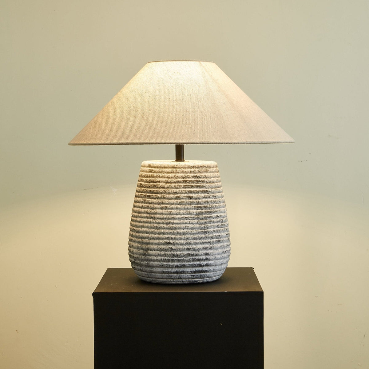 Clarissa Clear Fabric Table Lamp