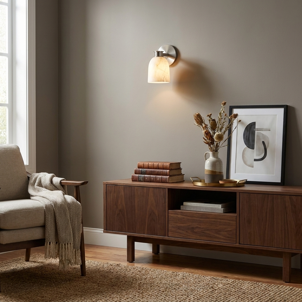 Quenstone Alabaster Wall Sconce