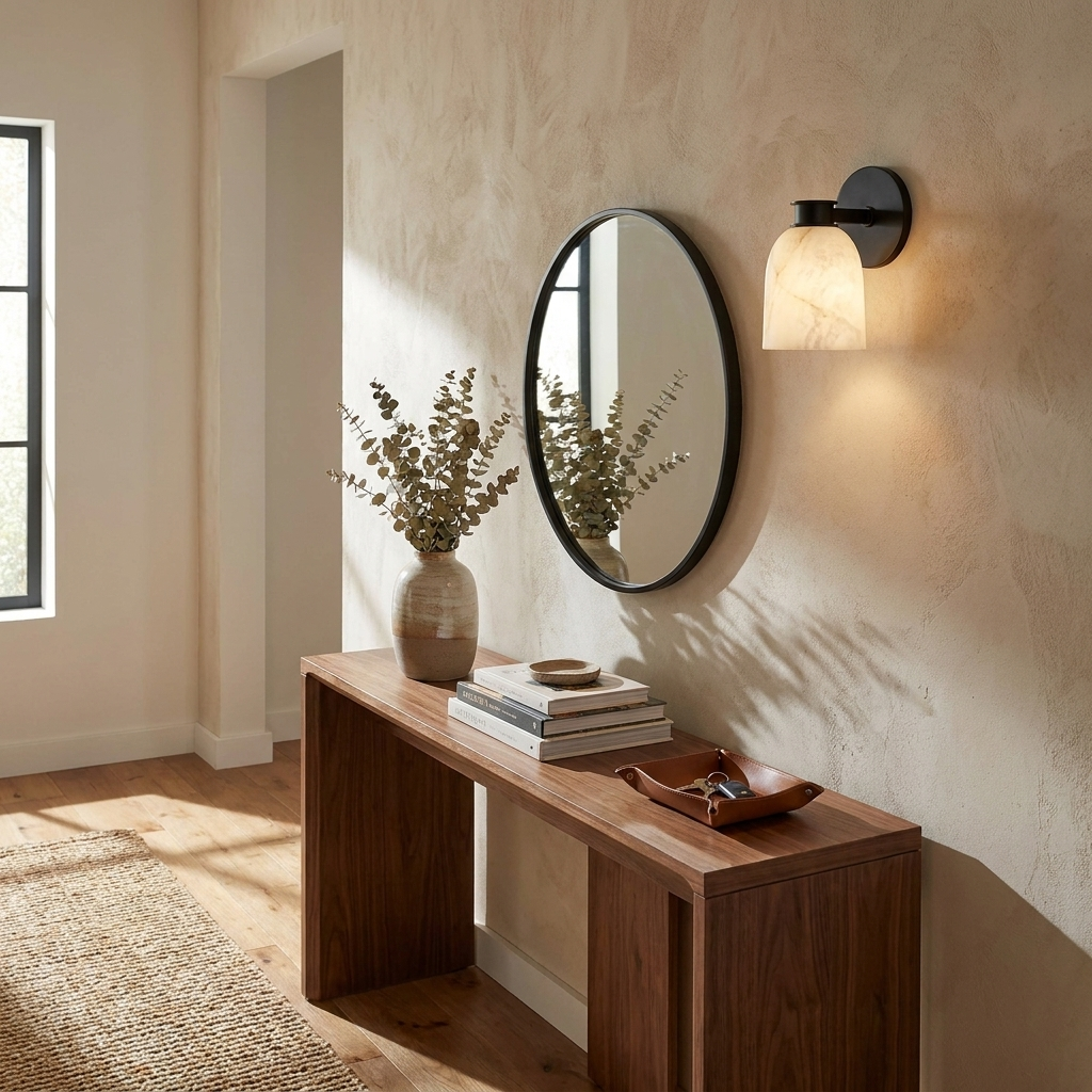 Quenstone Alabaster Wall Sconce
