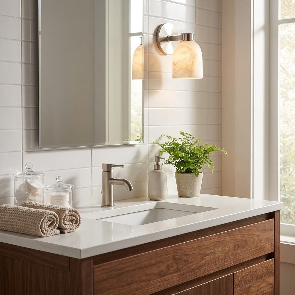 Quenstone Alabaster Wall Sconce