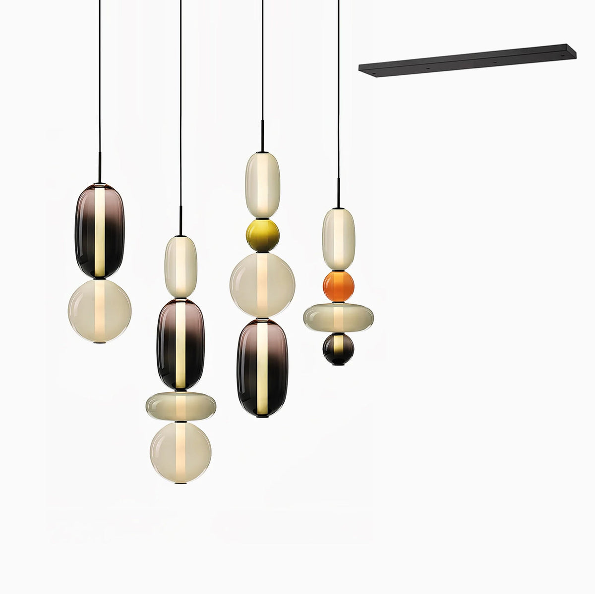Lioraena Candied Glass Cluster Pendant Light