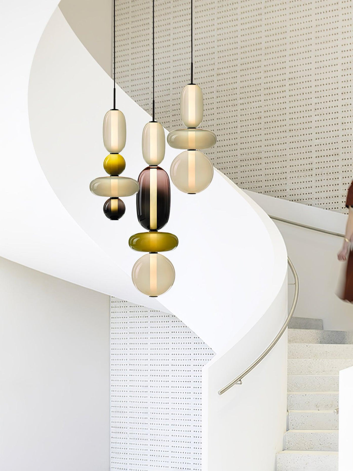 Daelen Glass Acrylic Artistic Pendant Light