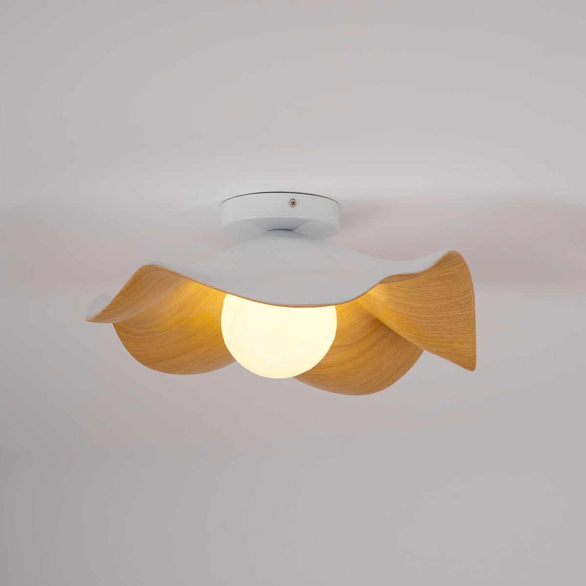 Borinil Ceiling Light Wood Black&White
