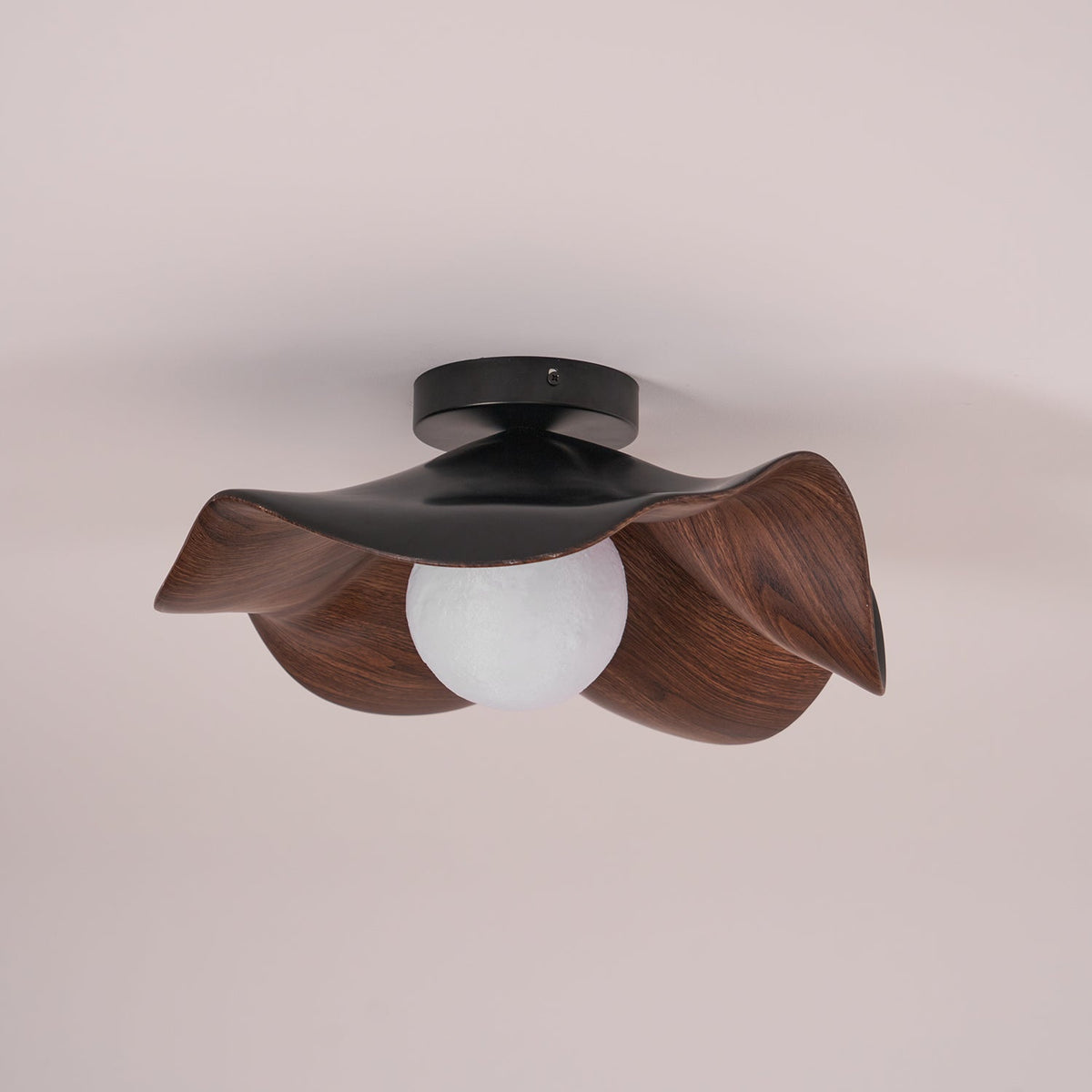 Borinil Ceiling Light Wood Black&White