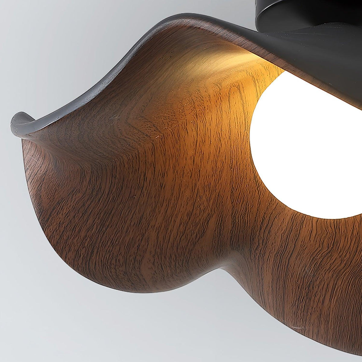 Borinil Ceiling Light Wood Black&White