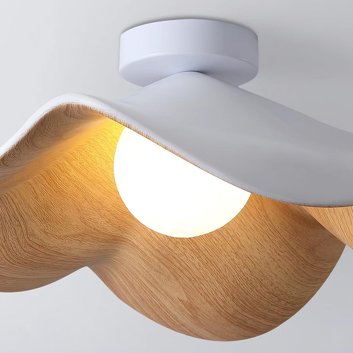 Borinil Ceiling Light Wood Black&White