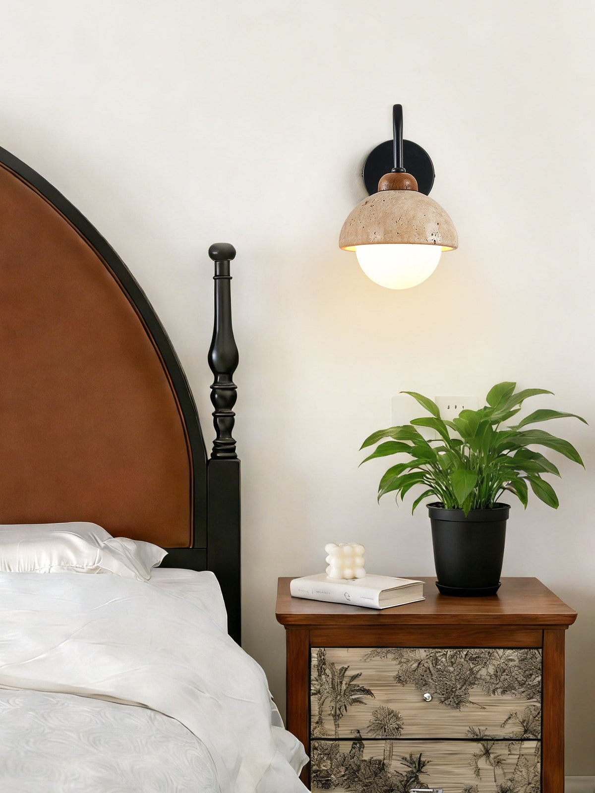 Seraise Travertine Wall Light