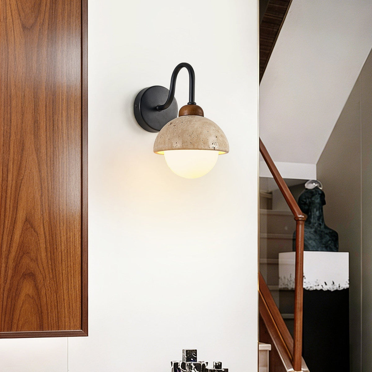 Seraise Travertine Wall Light