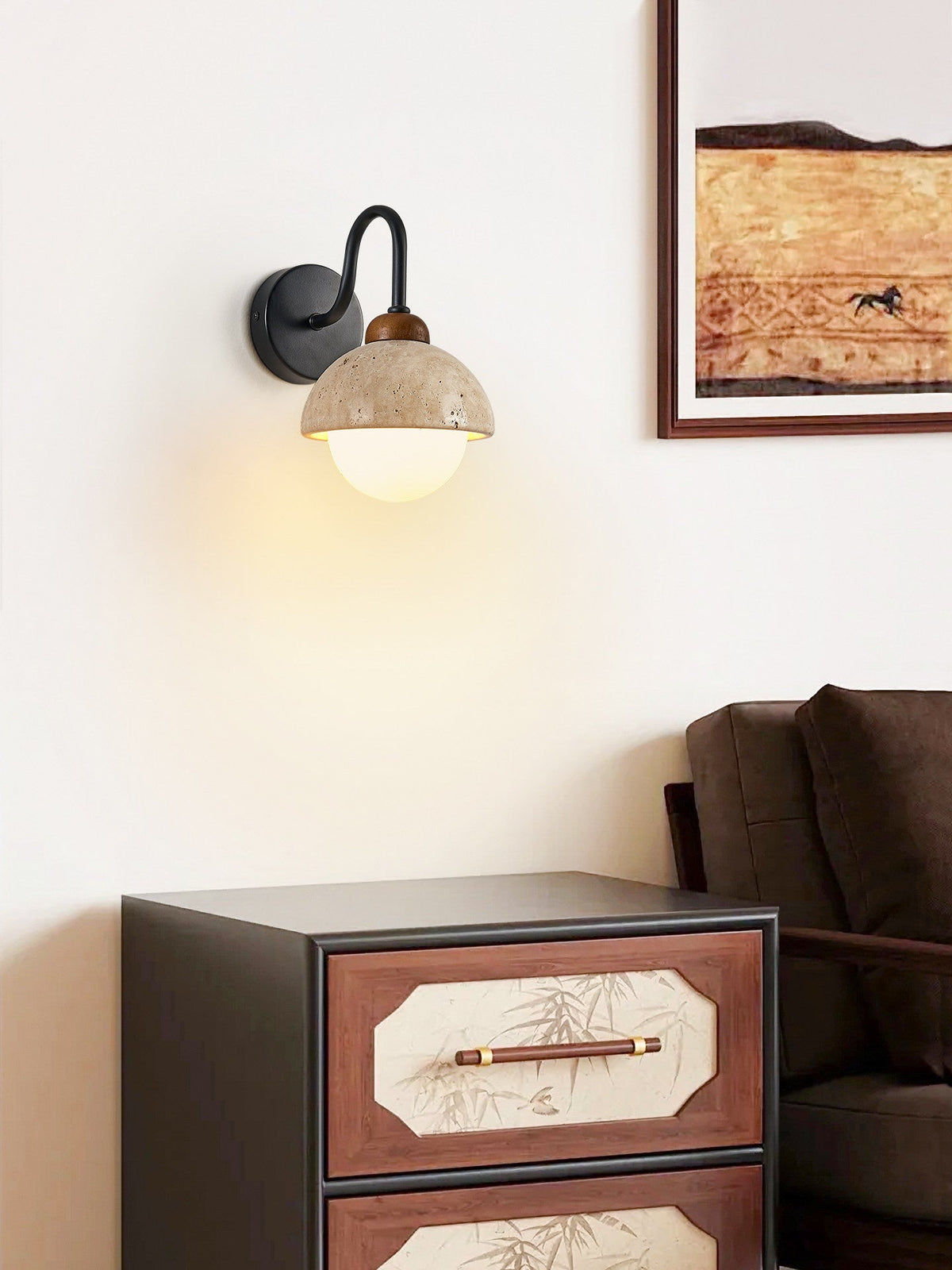 Seraise Travertine Wall Light