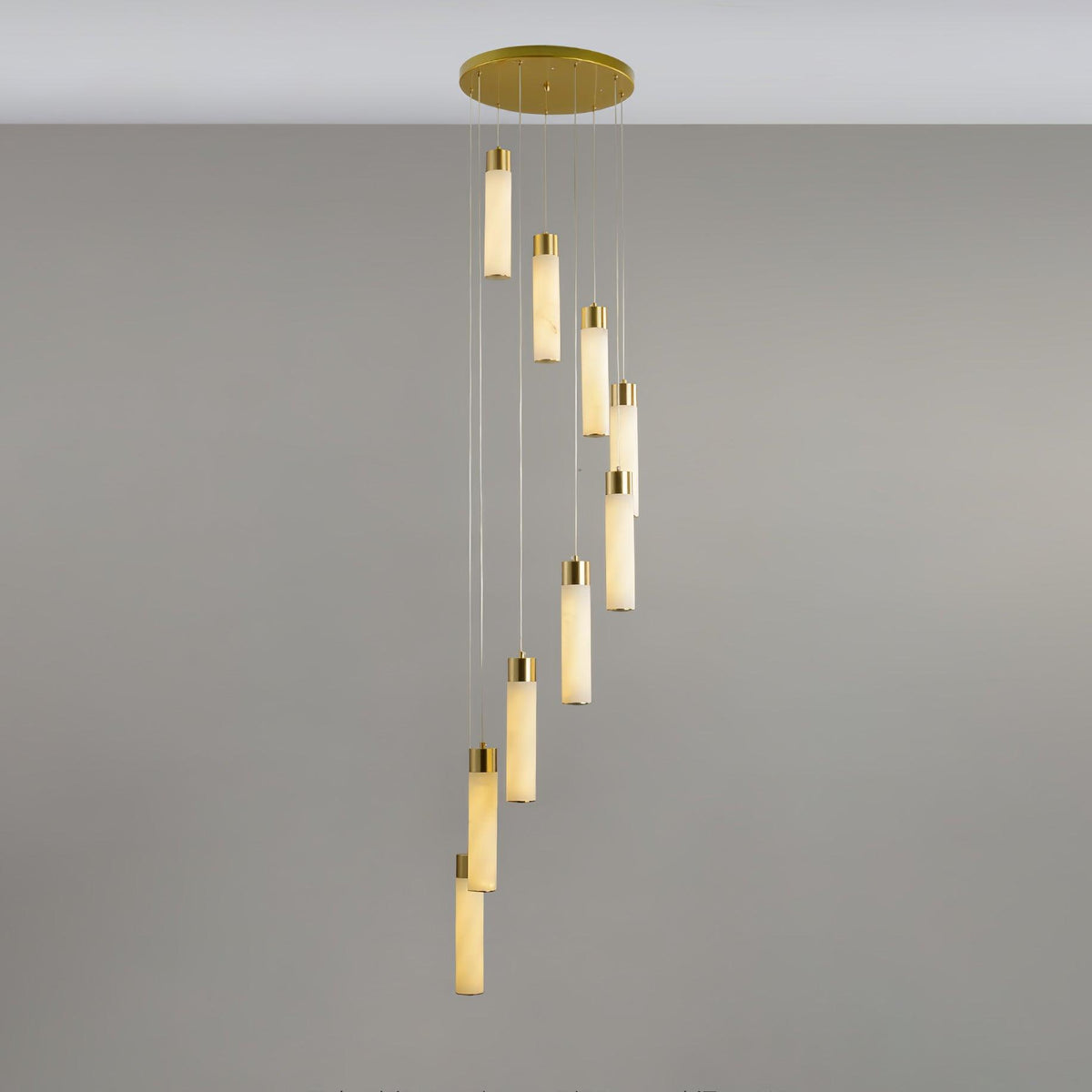 Vobinun Modern Alabaster Pendant Chandelier