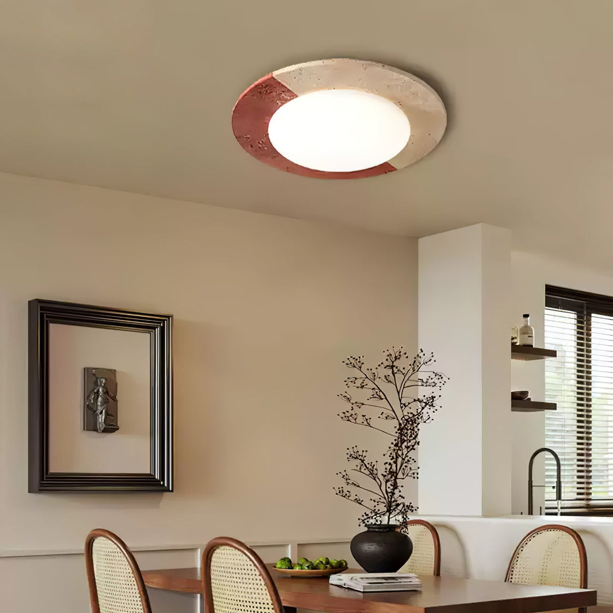 Zeraeos Travertine Ceiling Light