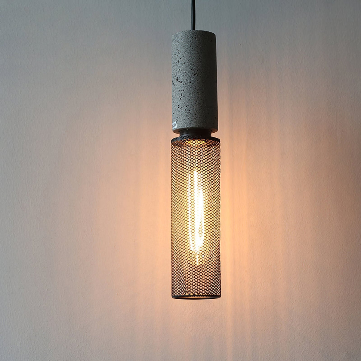 Bellwick Cement Mesh Pendant Light