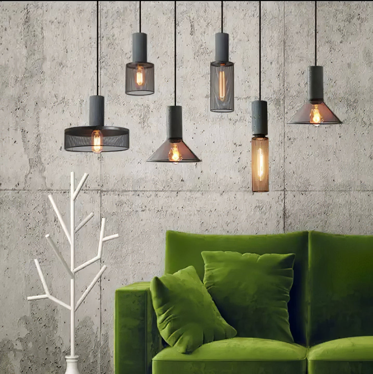 Bellwick Cement Mesh Pendant Light