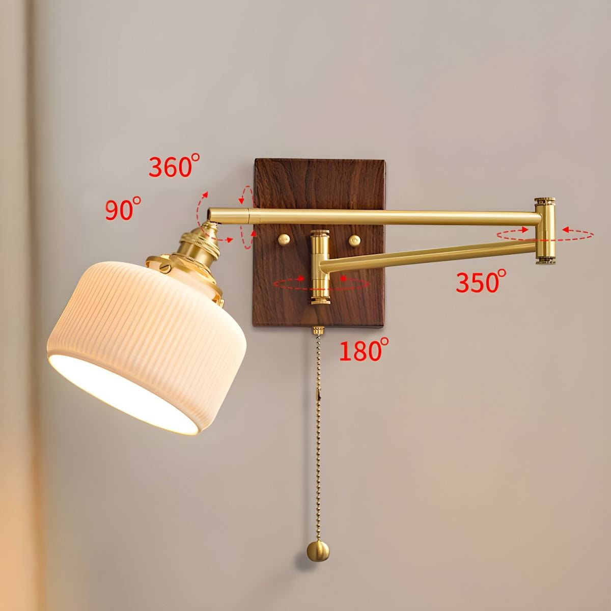 Elioaya Wall Lamp Unique Geometry Ceramic Metal