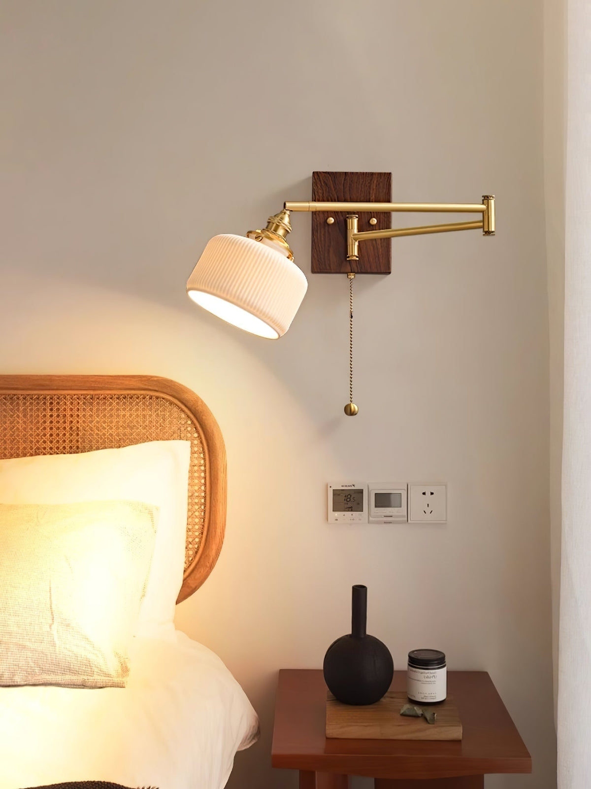 Elioaya Wall Lamp Unique Geometry Ceramic Metal