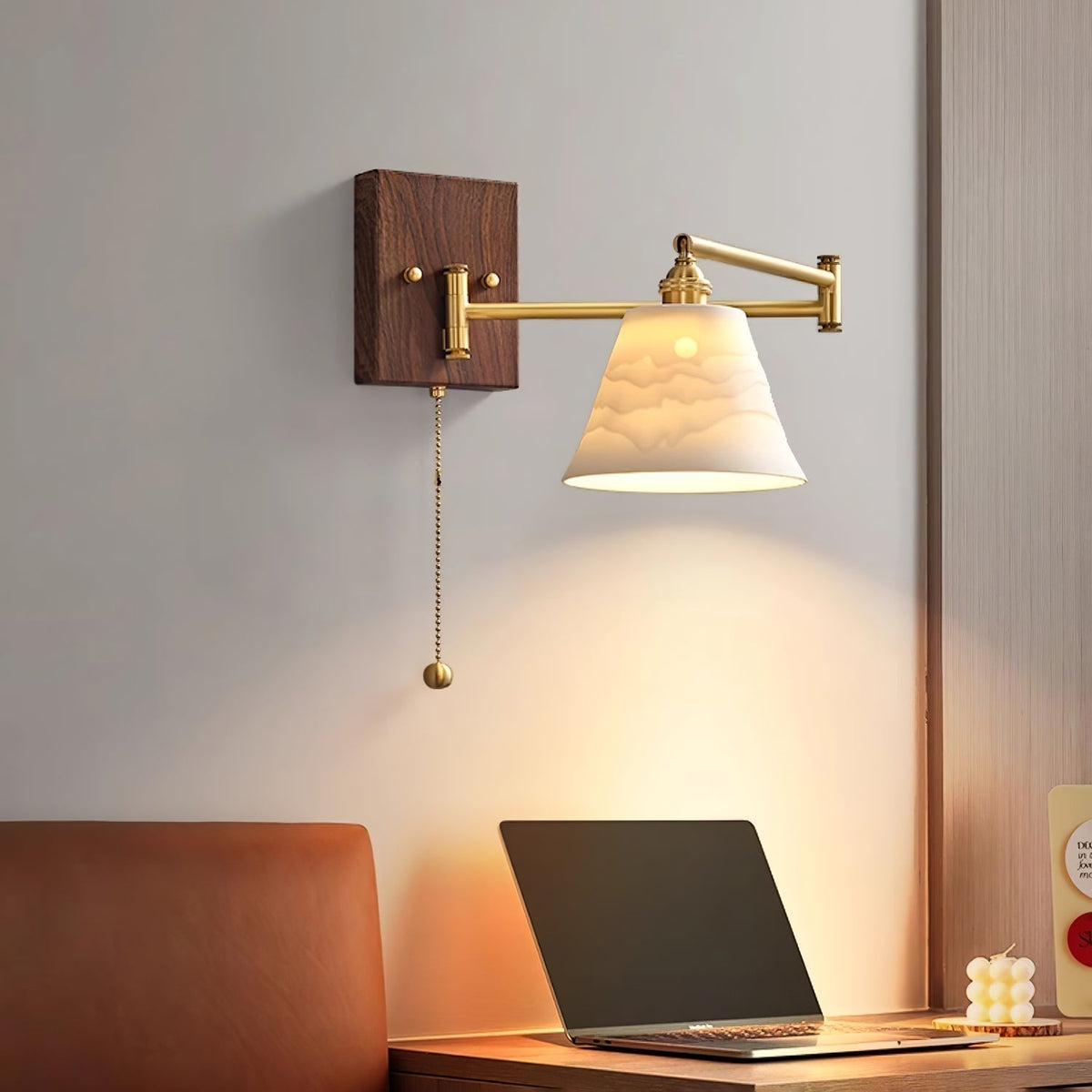 Elioaya Wall Lamp Unique Geometry Ceramic Metal