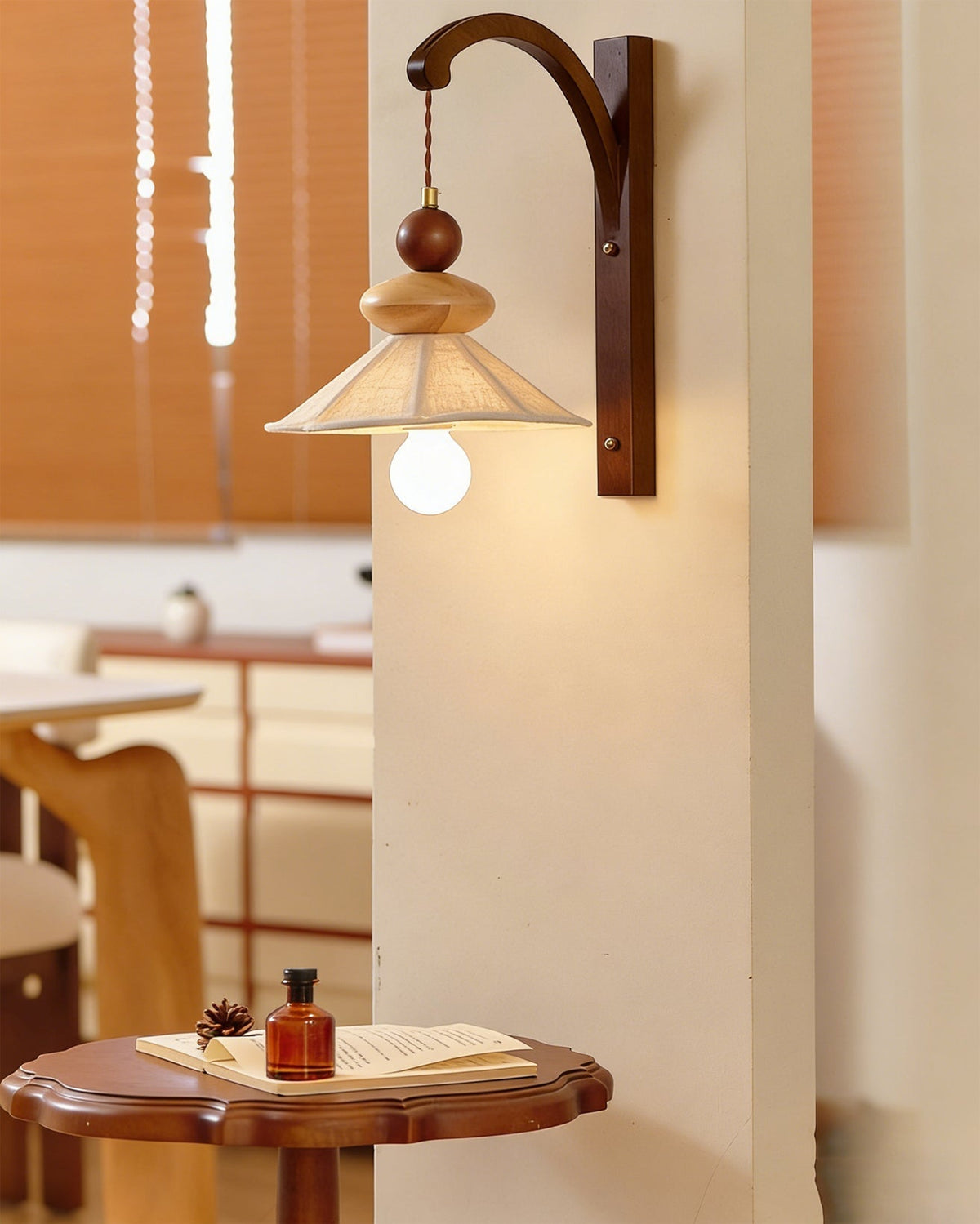 Linalora Thalor Pleated Fabric Sconce